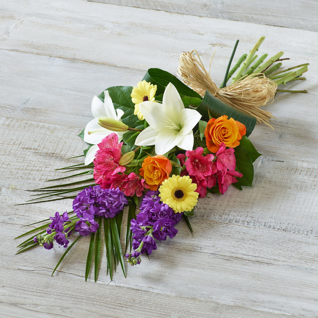 Orchid Elegance spray with white phalaenopsis orchids