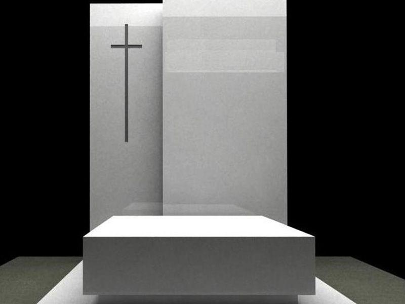 Custom Etched Portrait headstone with laser-etched personal image